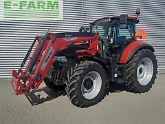 Case IH luxxum 120 med frontlæsser, affjedret foraksel og kabine